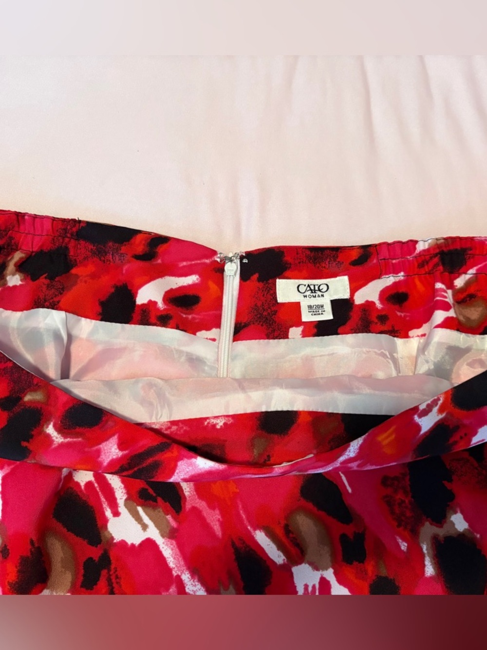 Cato Colorful Knee Length Skirt - Picture 2 of 6